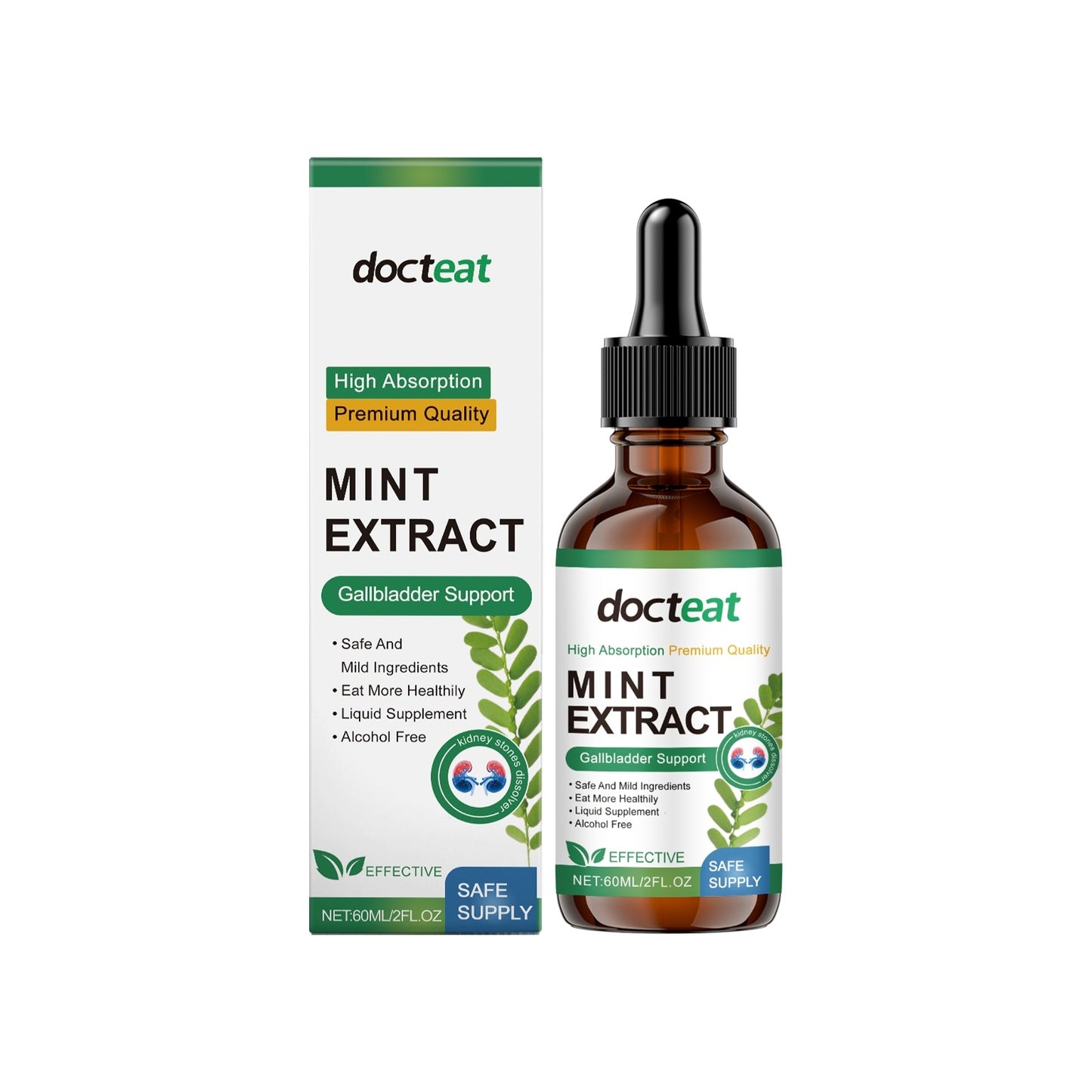 Herbal Extract Drops – Chamomile, Green Tea, Mullein Leaf, Mint & Sea Moss + Bladderwrack