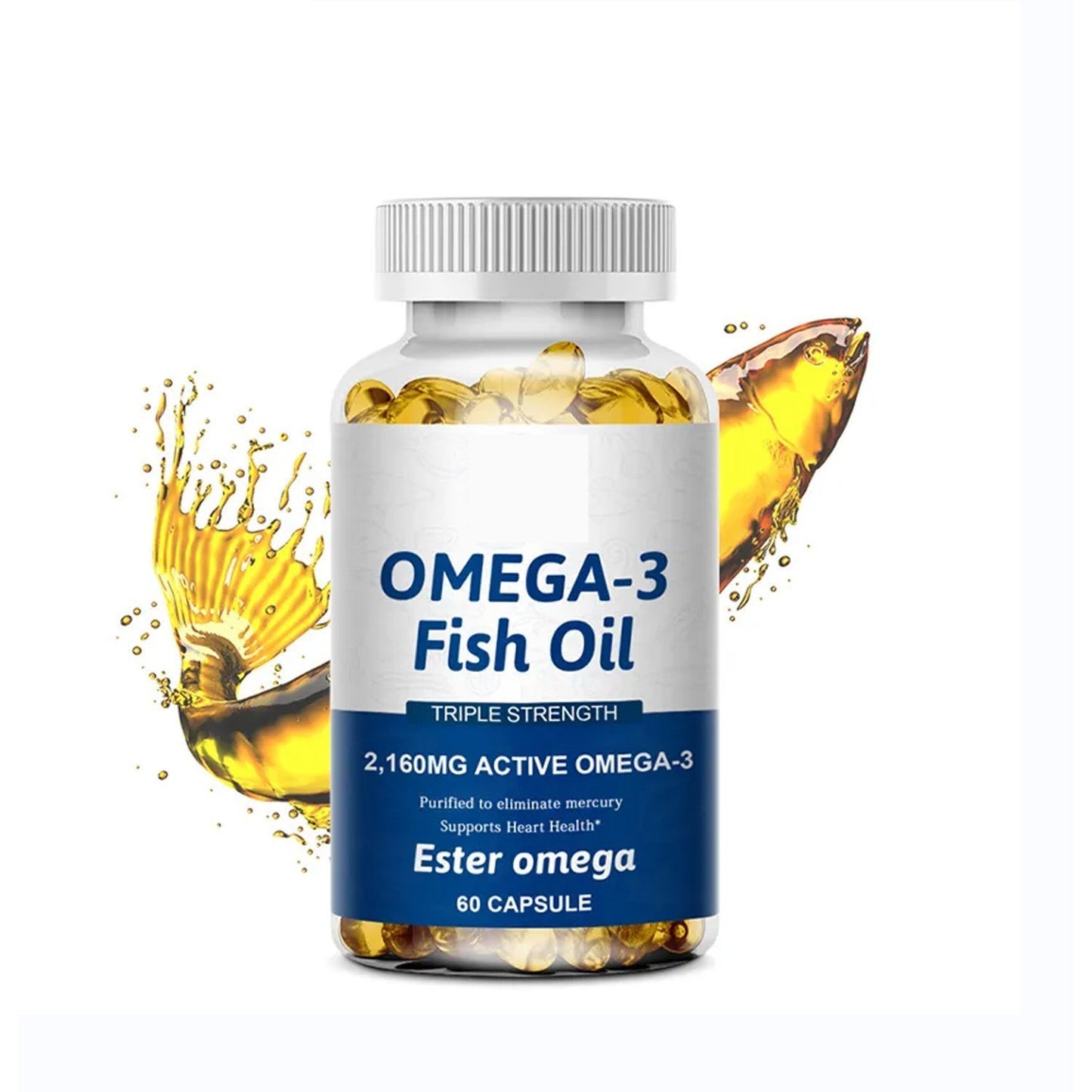 Omega-3 Fish Oil 60 Capsules – Heart, Brain & Joint Support