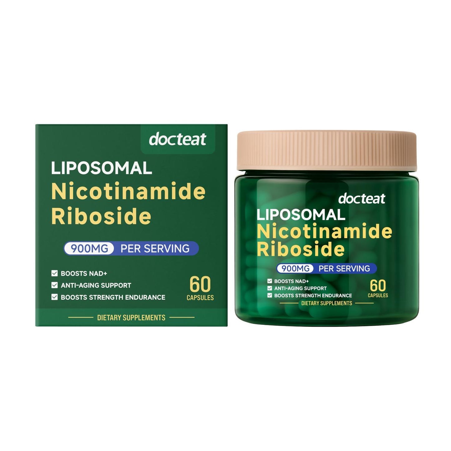 Nicotinamide Riboside + Resveratrol 900mg – Cellular Energy, Longevity & Vitality