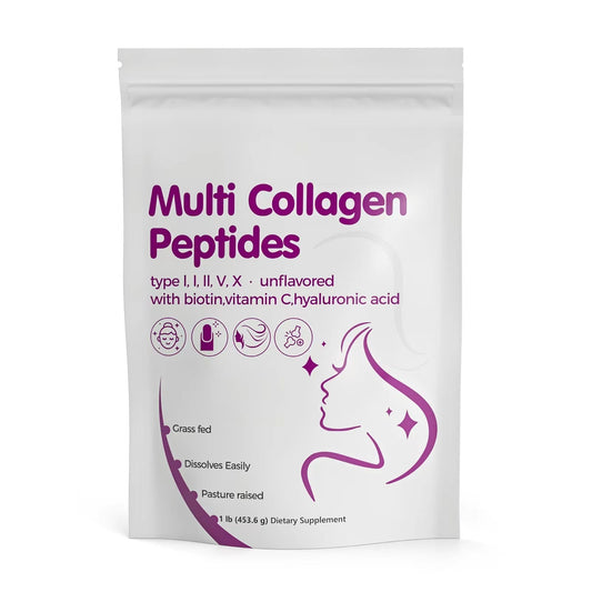 Multi Collagen Peptides Powder – Skin, Hair, Nails, Joints & Gut Support