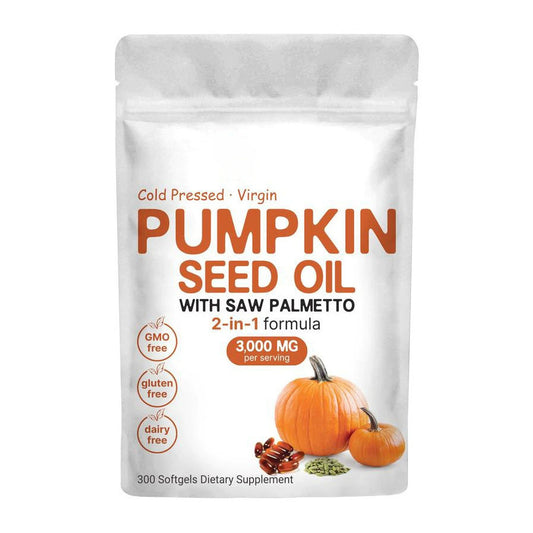 Pumpkin Seed Oil + Saw Palmetto – 300 Softgels