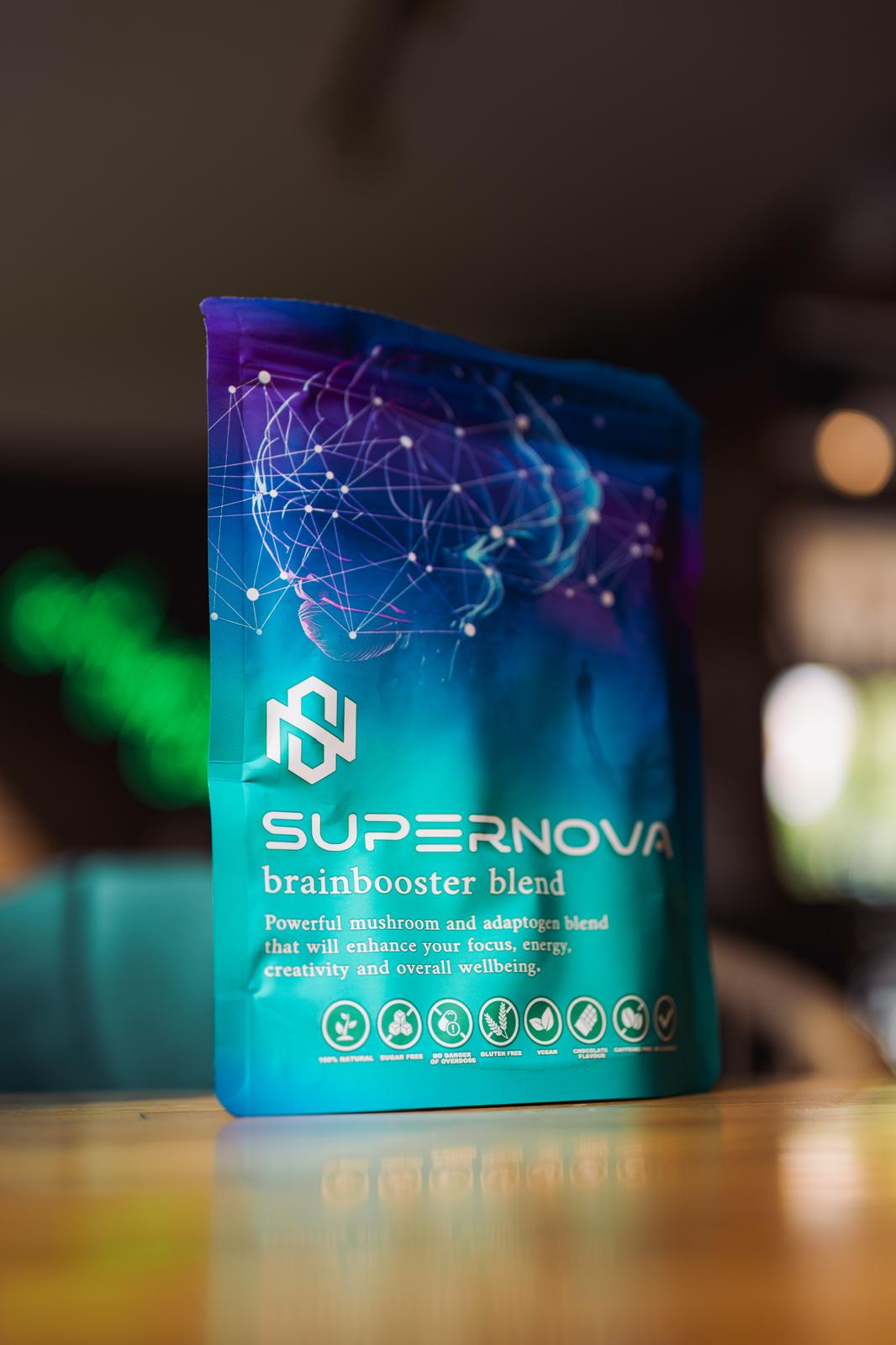 Supernova - Brainbooster Blend -Powerful Mushroom and Adaptogen Cocoa Drink 240g