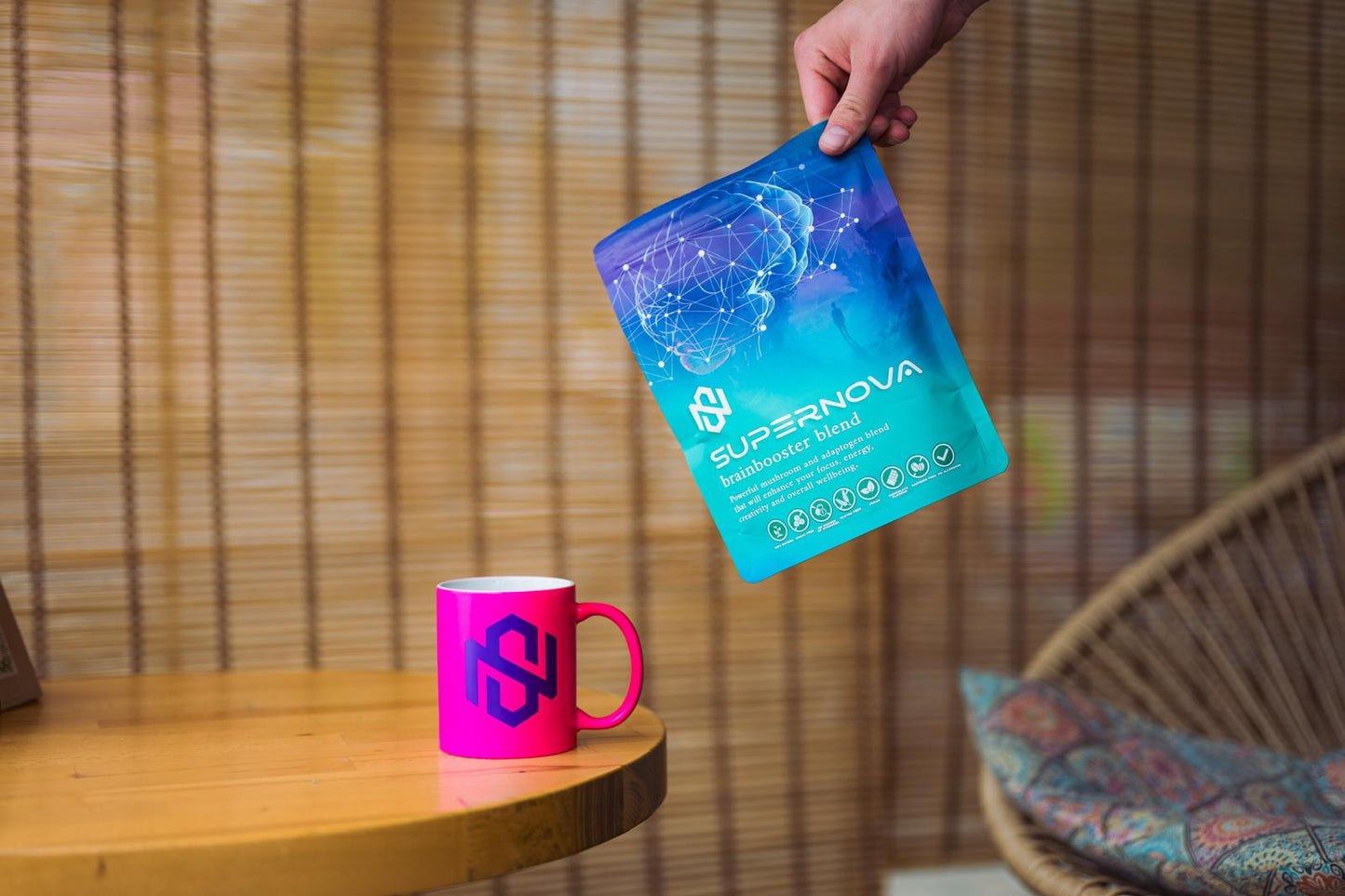 Supernova - Brainbooster Blend -Powerful Mushroom and Adaptogen Cocoa Drink 240g