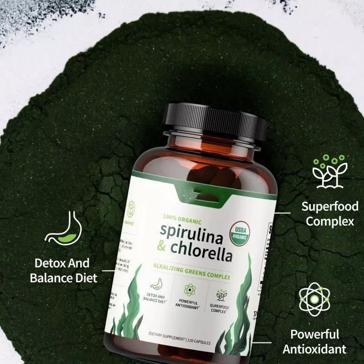 Spirulina + Chlorella Capsules
