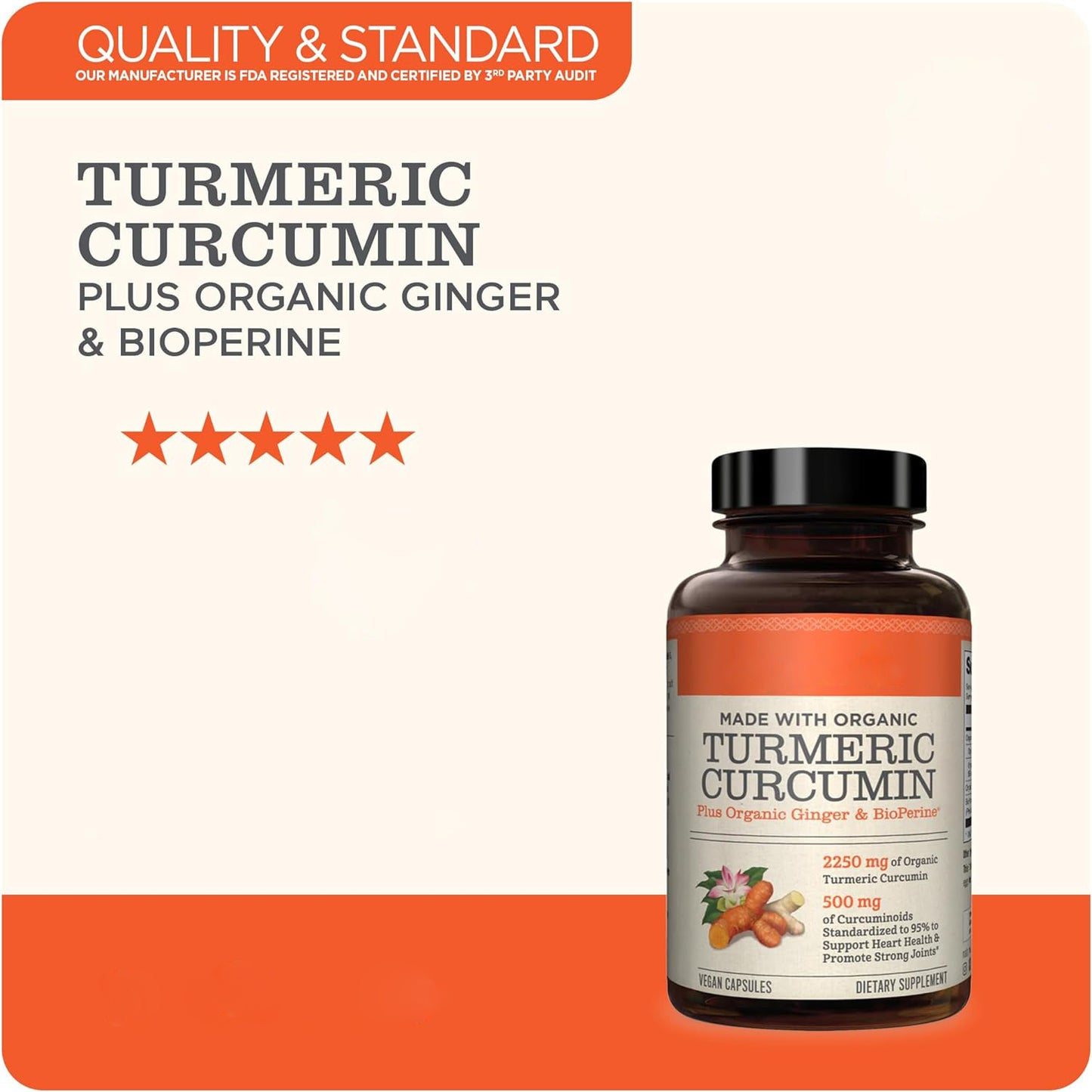 Curcumin Turmeric Capsules – Joint, Immune & Anti-Inflammatory Support