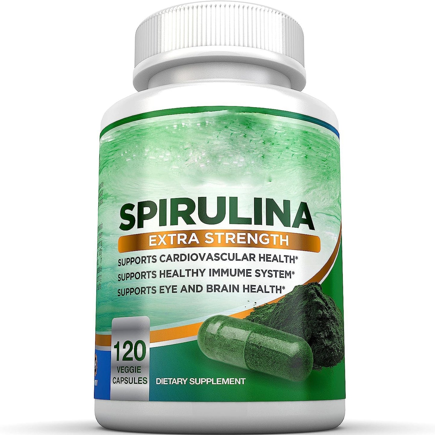 Spirulina 120 Capsules – Natural Superfood for Energy, Immunity & Detox