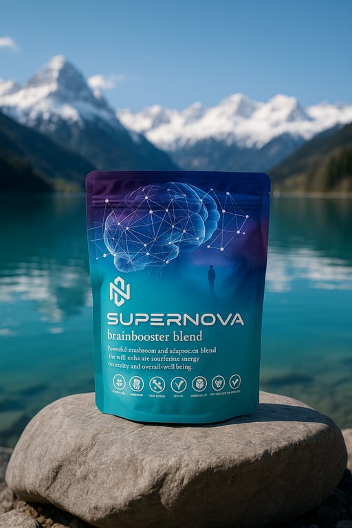 Supernova - Brainbooster Blend -Powerful Mushroom and Adaptogen Cocoa Drink 240g