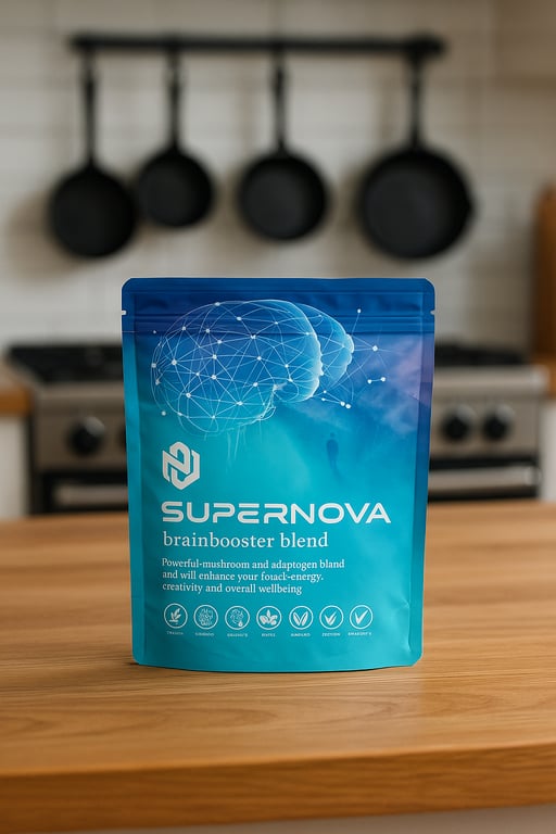 Supernova - Brainbooster Blend -Powerful Mushroom and Adaptogen Cocoa Drink 240g
